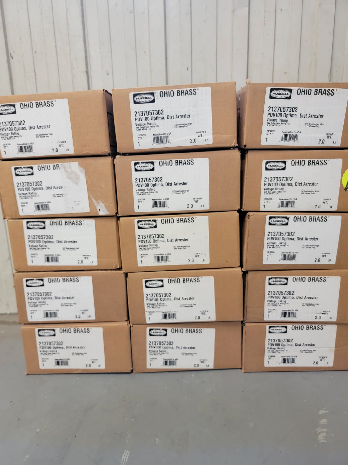 5KV Surge Arrester, Hubbell Optima PDV100, Part 2137057302, Distribution Class, New