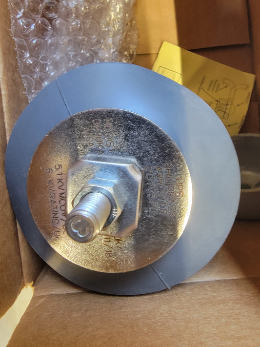 5KV Surge Arrester, Hubbell Optima PDV100, Part 2137057302, Distribution Class, New